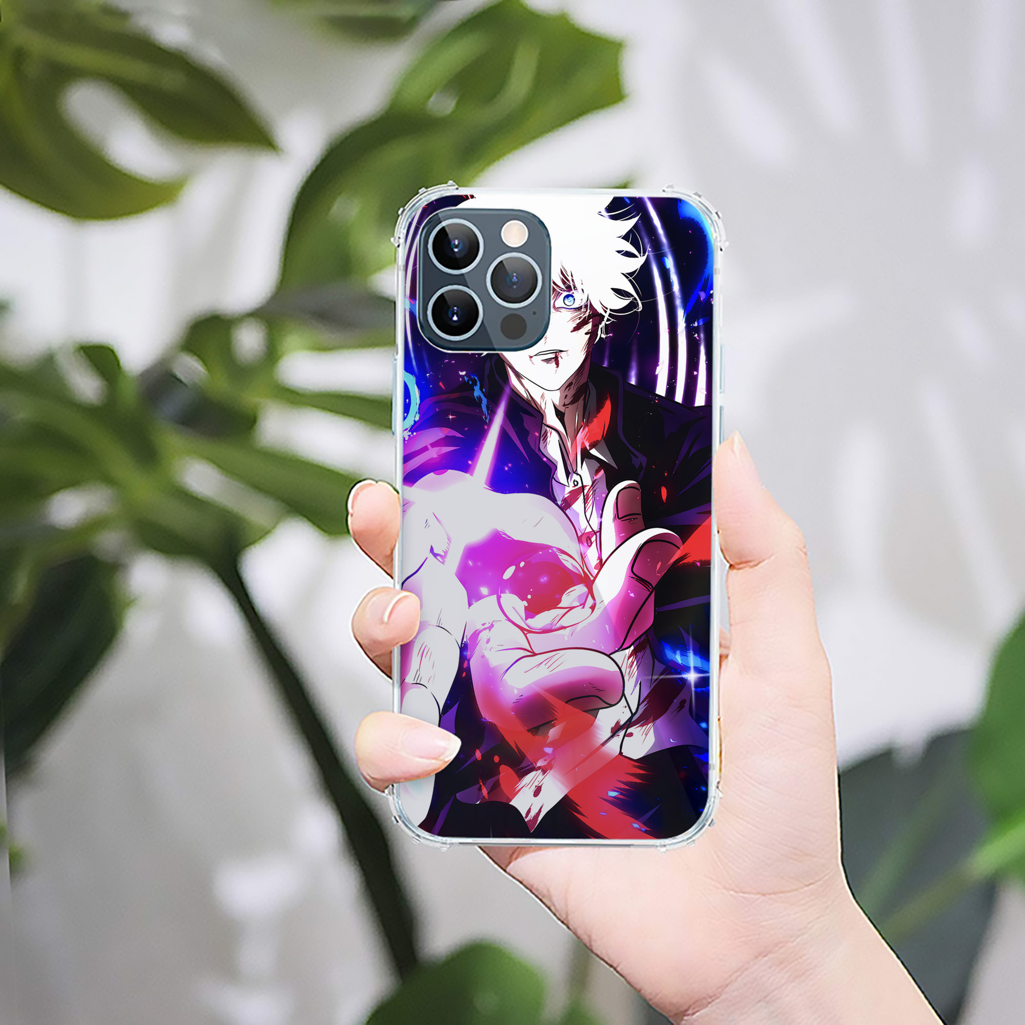 （画像用） 呪術廻戦 Jujutsu Kaisen 【iPhone 12シリーズ対応】透明スマホケース（クリアソフトケース）